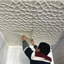 Papel de Parede Moderno 3D à Prova d'Água e Resistente a Manchas, Autoadesivo, para Teto, Sala de Estar, Decoração de Casa, Adesivo de Parede