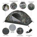 Tomshoo barraca de acampamento ultraleve para 1/2 pessoas, camada única, portátil, caminhada, revestimento anti-UV, upf 30 + para pesca na praia ao ar livre