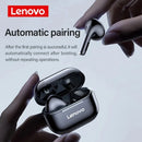 Lenovo-LP40 Auscultadores Sem Fio, TWS Fones De Ouvido Bluetooth, Touch Control, Sport Headset, Fones De Ouvido Estéreo Para Telefone, Android, Original
