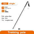 Bastões de Trekking em Fibra de Carbono Leves e Dobráveis para Adultos, Suprimentos para Camping, Bastões de Caminhada e Escalada Telescópicos