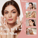 2 pçs rolo para rosto pescoço olho kit de massagem facial rolo de gelo rosto gua sha placa portátil rolo de massagem facial levantamento contorno
