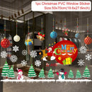 Adesivos de janela de natal adesivo de parede de natal crianças quarto decalques de parede feliz natal decorações para casa adesivos de ano novo