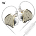 KZ ZSN Pro 2 Fones de ouvido intra-auriculares de metal esportivos com cancelamento de ruído Fones de ouvido de música Controladores híbridos 1BA + 1DD Fones de ouvido de graves HIFI
