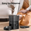 Rojoeco alimentador automático para animais de estimação, versão com botão, dispensador automático de comida para gatos, acessórios, controle inteligente, alimentador para animais de estimação para gatos, cães, alim