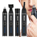 Aparador corporal masculino, kit de aliciamento 4 em 1, aparador multifuncional para nariz, barba, sobrancelha, área privada, aparador de pelos, ferramentas de cuidados pessoais
