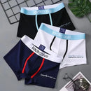 3 pçs cuecas masculina de algodão roupa interior boxers respirável homem boxer impresso cuecas confortáveis shorts roupa interior masculina M-3XL