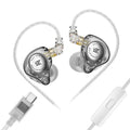 Kz edxpro2 edx pro 2 dinâmico no ouvido fone de ouvido alta fidelidade baixo fone de ouvido 3.5mm tpre-c plug opcional 2pin cabo destacável