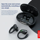 Lenovo xt80 fones de ouvido sem fio bluetooth 5.3 verdadeiro com microfone controle botão redução ruído ganchos à prova dwaterproof água