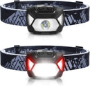 6 modos usb recarregável farol ipx4 à prova dwaterproof água lanternas led lâmpada de cabeça com luz verde vermelha para pesca ao ar livre
