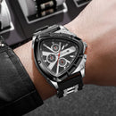 Moda árabe dial masculino relógios casual pulseira de silicone relógio de pulso esportivo masculino com calendário reloj hombre (sem caixa)