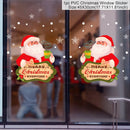 Adesivos de janela de natal adesivo de parede de natal crianças quarto decalques de parede feliz natal decorações para casa adesivos de ano novo