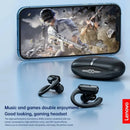 Lenovo xt80 fones de ouvido sem fio bluetooth 5.3 verdadeiro com microfone controle botão redução ruído ganchos à prova dwaterproof água