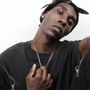 Hip hop cubana corrente colar rock aço inoxidável corrente básica colar masculino simples para mulheres moda festa jóias