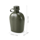 1L Garrafa de cantina militar ao ar livre Camping Caminhadas Mochila Sobrevivência Garrafa de água Chaleira com tampa