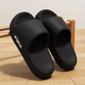 Chinelos de nuvem de fundo grosso moda feminina carta impressão sandálias plataforma mulher 2025 confortável sola macia praia travesseiro slides