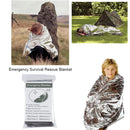 Cobertor térmico de emergência ao ar livre, primeiros socorros de sobrevivência, kit de resgate militar, windproof, impermeável, folha, camping, 1-10pcs