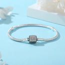 Original 925 prata esterlina pulseiras amor coração clipe encantos contas cobra correntes para mulheres rosa ouro diy jóias de luxo