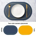Placemats de mesa de couro resistente ao calor, tapetes de mesa laváveis e limpáveis para mesa de jantar, decoração de cafeteria