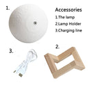 3d impresso estrela lua luzes colorido recarregável toque noite lâmpadas decoração para casa presente criativo usb led night light