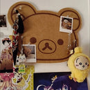 Placa de feltro dos desenhos animados bonito dormitório fundo decoração foto parede placa de mensagem de feltro não danificando parede sem perfuração