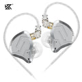 KZ ZSN Pro 2 Fones de ouvido intra-auriculares de metal esportivos com cancelamento de ruído Fones de ouvido de música Controladores híbridos 1BA + 1DD Fones de ouvido de graves HIFI