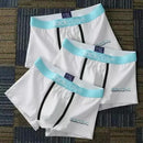 3 pçs cuecas masculina de algodão roupa interior boxers respirável homem boxer impresso cuecas confortáveis shorts roupa interior masculina M-3XL