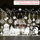 Adesivos de janela de natal adesivo de parede de natal crianças quarto decalques de parede feliz natal decorações para casa adesivos de ano novo
