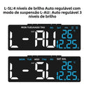 Despertador digital alimentado por USB TEMP Data Semana Dual Alarm Timing Countdown Snooze Relógio de mesa Auto Regulável 12/24H DST LED Relógio