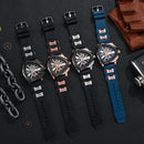 Moda árabe dial masculino relógios casual pulseira de silicone relógio de pulso esportivo masculino com calendário reloj hombre (sem caixa)