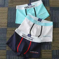 3 pçs cuecas masculina de algodão roupa interior boxers respirável homem boxer impresso cuecas confortáveis shorts roupa interior masculina M-3XL