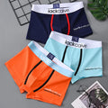3 pçs cuecas masculina de algodão roupa interior boxers respirável homem boxer impresso cuecas confortáveis shorts roupa interior masculina M-3XL