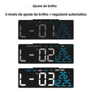 Despertador digital alimentado por USB TEMP Data Semana Dual Alarm Timing Countdown Snooze Relógio de mesa Auto Regulável 12/24H DST LED Relógio