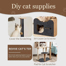 Auto-adesivo gato coçar tapete aparável gato coçar tapete de canto parede gato diy zero sofá móveis protetor
