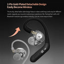 Kz edxpro2 edx pro 2 dinâmico no ouvido fone de ouvido alta fidelidade baixo fone de ouvido 3.5mm tpre-c plug opcional 2pin cabo destacável