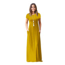 Vestido de verão feminino casual cor sólida o pescoço solto manga curta bolso até o chão longo mulher maxi vestidos slbz352