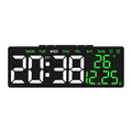 Despertador digital alimentado por USB TEMP Data Semana Dual Alarm Timing Countdown Snooze Relógio de mesa Auto Regulável 12/24H DST LED Relógio