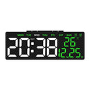 Despertador digital alimentado por USB TEMP Data Semana Dual Alarm Timing Countdown Snooze Relógio de mesa Auto Regulável 12/24H DST LED Relógio