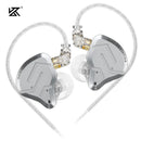 KZ ZSN Pro 2 fones de ouvido intra-auriculares de metal 1ba + 1dd tecnologia híbrida monitor de graves de alta fidelidade fones de ouvido esportivos com ruído cancella
