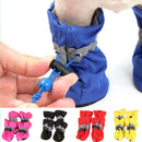 4 pçs/set à prova dwaterproof água sapatos para cães de estimação anti-deslizamento botas de chuva calçados para gatos pequenos cães filhote de cachorro cão pet botas pet pata acessórios