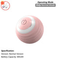 Cão gato bola interativa brinquedo bola de rolamento automático falso cauda recarregável inteligente animal de estimação brinquedo elétrico cão gato treinamento imitar mouse