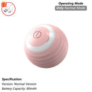 Cão gato bola interativa brinquedo bola de rolamento automático falso cauda recarregável inteligente animal de estimação brinquedo elétrico cão gato treinamento imitar mouse