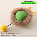Cão gato bola interativa brinquedo bola de rolamento automático falso cauda recarregável inteligente animal de estimação brinquedo elétrico cão gato treinamento imitar mouse