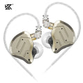 KZ ZSN Pro 2 fones de ouvido intra-auriculares de metal 1ba + 1dd tecnologia híbrida monitor de graves de alta fidelidade fones de ouvido esportivos com ruído cancella