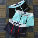 3 pçs cuecas masculina de algodão roupa interior boxers respirável homem boxer impresso cuecas confortáveis shorts roupa interior masculina M-3XL