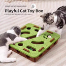 Gato quebra-cabeça brinquedo caixa de quebra-cabeça de feltro gato exercício brinquedo com bola esportes internos entretenimento caça brinquedos do gato para gatos internos