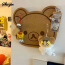 Placa de feltro dos desenhos animados bonito dormitório fundo decoração foto parede placa de mensagem de feltro não danificando parede sem perfuração