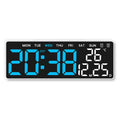 Despertador digital alimentado por USB TEMP Data Semana Dual Alarm Timing Countdown Snooze Relógio de mesa Auto Regulável 12/24H DST LED Relógio