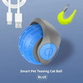 Brinquedos inteligentes para gatos, bola automática interativa para animais de estimação, teaser elétrico, recarregável por usb, bola quicando em movimento, presente de aniversário