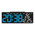 Despertador digital alimentado por USB TEMP Data Semana Dual Alarm Timing Countdown Snooze Relógio de mesa Auto Regulável 12/24H DST LED Relógio