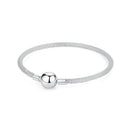 Original 925 prata esterlina pulseiras amor coração clipe encantos contas cobra correntes para mulheres rosa ouro diy jóias de luxo